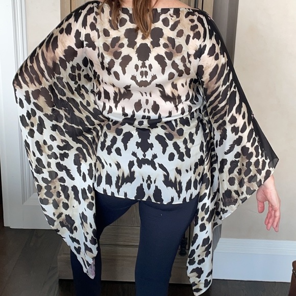 Roberto Cavalli silk animal print kaftan EU 38 - Picture 10 of 11